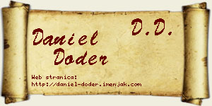 Daniel Doder vizit kartica